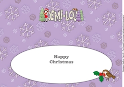 Christmas Girl DEMI-LOU large dl insert