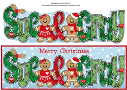 Gingerbread Couple SUE & GRAY large dl