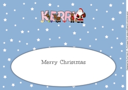 Santa and his Reindeers KERRY large dl insert