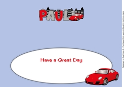 Porsche and the City PAUL large dl insert