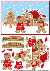 Gingerbread Couple decoupage