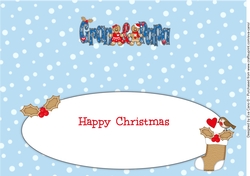 Gingerbread Couple GRAN & PAPA large dl insert
