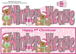 1st Christmas Teddies WINTER NEAVE large dl