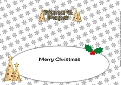 Buttons Christmas Trees Nana & Papa large dl insert