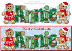 Gingerbread Couple ANNIE large dl