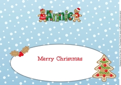 Gingerbread Couple ANNIE large dl insert