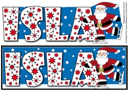 Skating Santa ISLA large dl