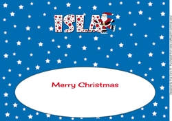 Skating Santa ISLA large dl insert