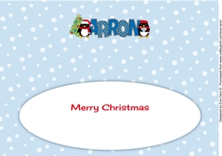 Eddie the Penguin ARRON large dl insert