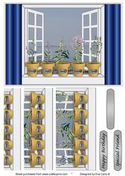 Herb Pots on Window Sill