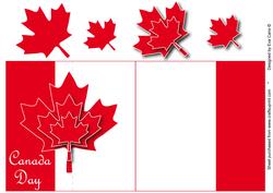 Canada Day Fold Back with Decoupage