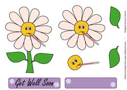 Get Well Soon Daisy Decoupage Sheet