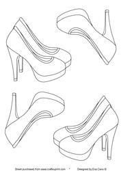 High Heels Digital Stamp