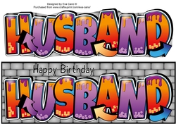 Graffiti HUSBAND large dl