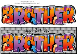 Graffiti BROTHER large dl