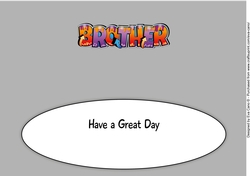 Graffiti BROTHER large dl insert