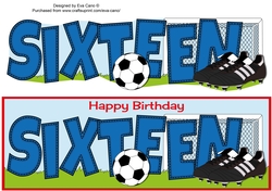 Football Boots & Football SIXTEEN large dl