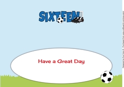 Football Boots & Football SIXTEEN large dl insert
