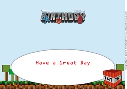 Pixel Gamer BIRTHDAY large dl insert