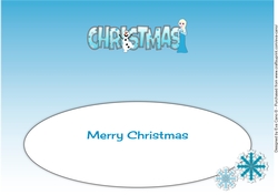 Christmas Snow Princess CHRISTMAS large dl insert