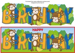Monkeying around BIRTHDAY large dl