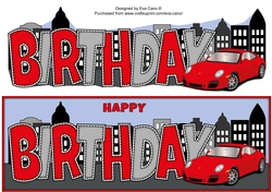 Porsche and the City BIRTHDAY large dl