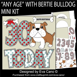 ANY AGE with Bertie Bulldog mini kit