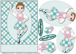 Highland Dancing Girl pyramid 2