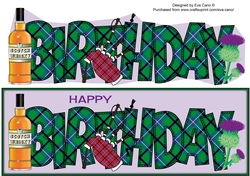 Scottish Theme BIRTHDAY large dl 2