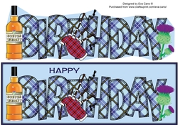 Scottish Theme BIRTHDAY large dl 3