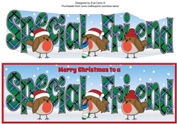 Christmas Robins SPECIAL FRIEND large dl 2