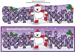 Monty Polar Bear Skating SPECIAL FRIEND large dl