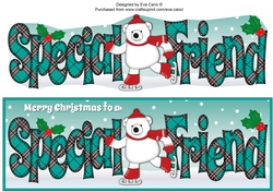 Monty Polar Bear Skating SPECIAL FRIEND large dl 2