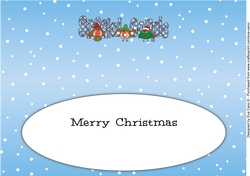 More Christmas Robins SPECIAL COUPLE large dl insert
