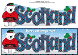 Scottish Monty Polar Bear SCOTLAND large dl