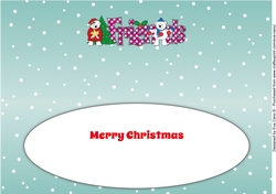 Monty and Luna Polar Bears decorating the Christmas tree FRIENDS large dl 3 insert