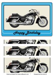 Motorbike Blue Background
