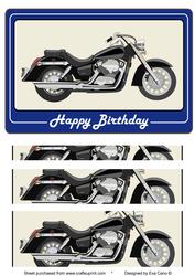 Motorbike Dark Blue Background
