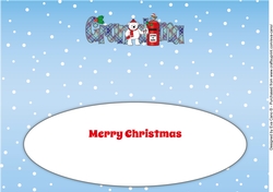 Monty Polar Bear letter to Santa GRANDMA large dl insert