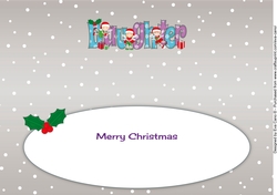 Christmas Fairies with presents DAUGHTER large dl insert