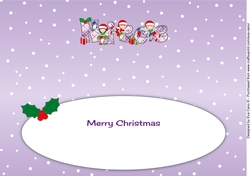 Christmas Fairies with Christmas Stockings NIECE large dl 2 insert