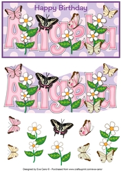 Flowers and Butterflies ANGELA dl