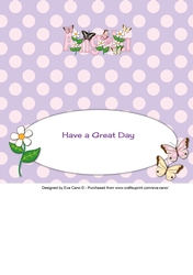 Flowers and Butterflies ANGELA dl insert