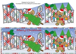 Gingerbread men with Christmas Trees NANA & PAPA large dl