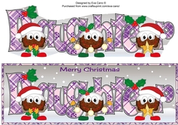 Crazy Christmas Puddings with Christmas decorations DAUGHTER large dl