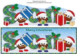 Crazy Christmas Puddings with presents SON large dl