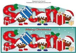 Crazy Christmas Puddings with presents SON large dl 3