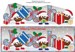 Crazy Christmas Puddings with presents JOSH large dl