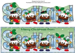 Crazy Scottish Christmas Puddings SCOTLAND large dl