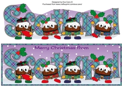Crazy Scottish Christmas Puddings SCOTLAND large dl 2